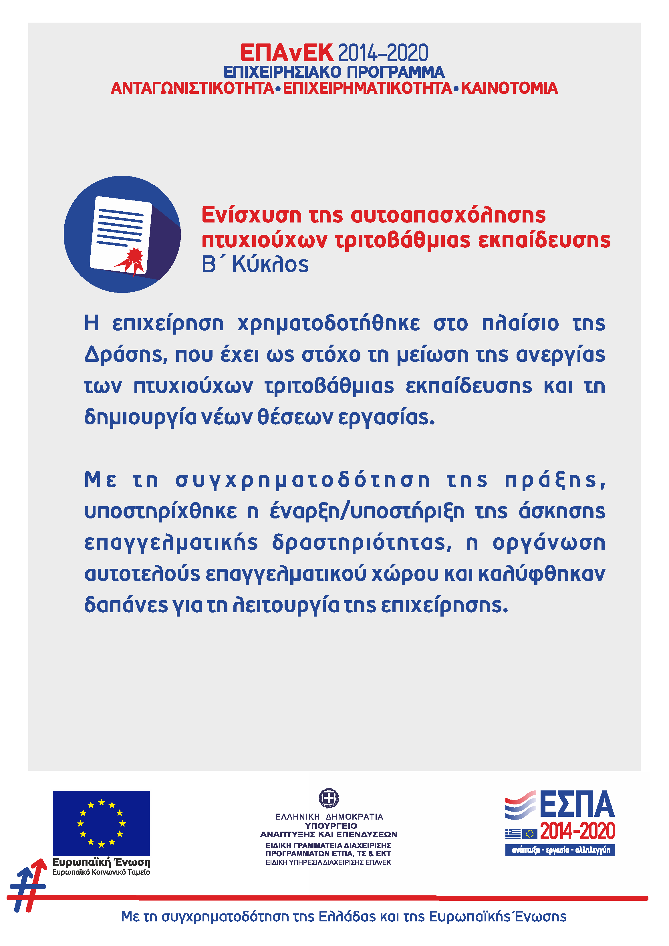 περιγραφη πραξης